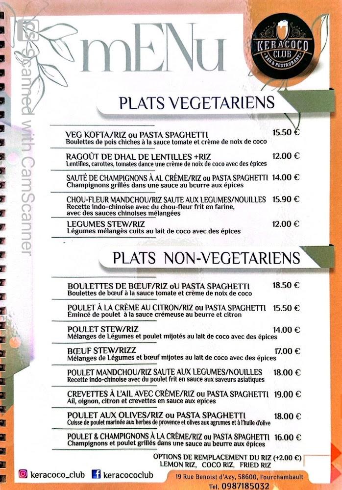 KERACOCO CLUB - Menu Image 3